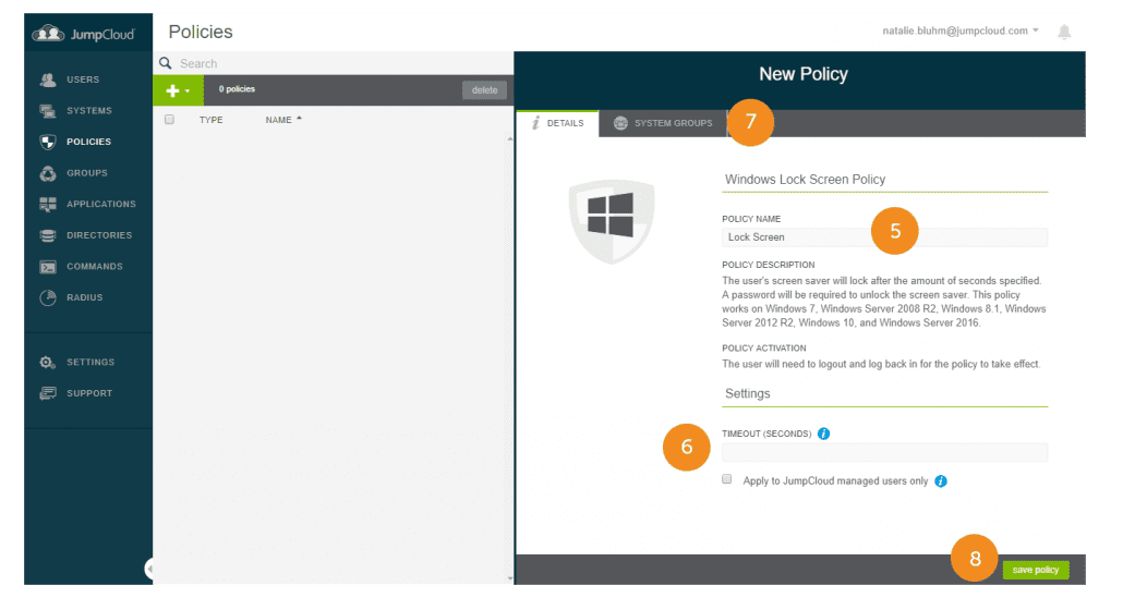 Setting Screen Saver Lock Across Your Windows Fleet - JumpCloud