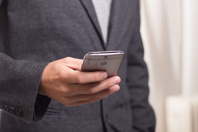 person holding phone